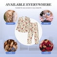 thumbnail image 7 of Bingfone Men's Pajama Set 2 Piece Loungewear PJs, Long Sleeve with Pajama Pants-cute Santa with Gifts, 7 of 7