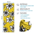 thumbnail image 2 of Yellow Daisy Flower Pattern Hot Yoga Mat Towel Non Slip for Hot Yoga - Quick-Drying Yoga Mat Cover with 4 Corner Pockets with Travel Bag - Hot Yoga Towel Non Slip 74"x26", 2 of 6
