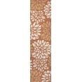 thumbnail image 2 of JONATHAN Y SANTA MONICA 2 x 8 Runner Rug, Zinnia Floral Textured Weave - Orange/Cream, SMB110E-28, 2 of 9