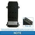 thumbnail image 4 of Interruptor de ventana eléctrica Unique Bargains para el lado del conductor delantero izquierdo para Honda Civic 2 Auto Negro, 4 of 7