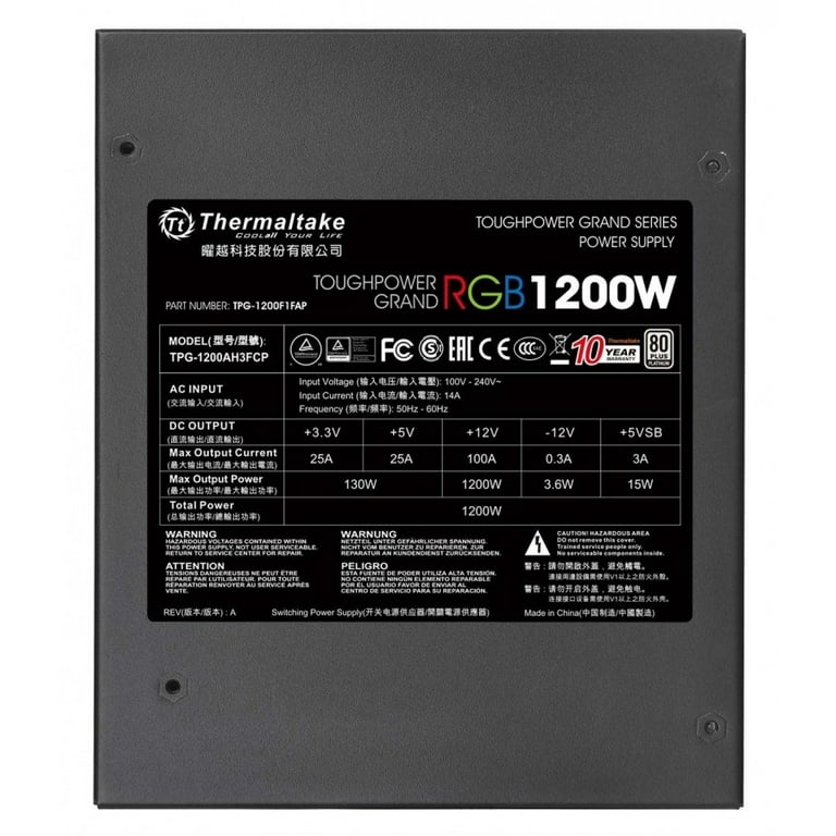 Thermaltake Toughpower Grand RGB Platinum Full-Modular Power