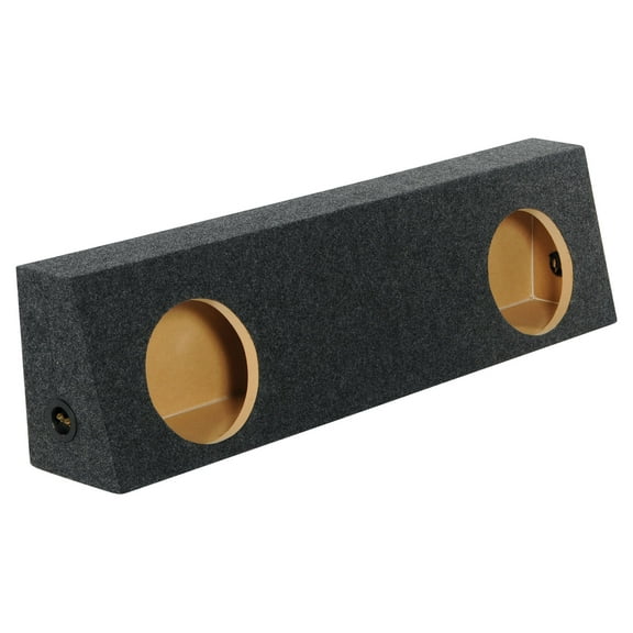 Rockville RD12-T Dual 12" Sealed Behind Seat Truck Subwoofer Enclosure Sub Box