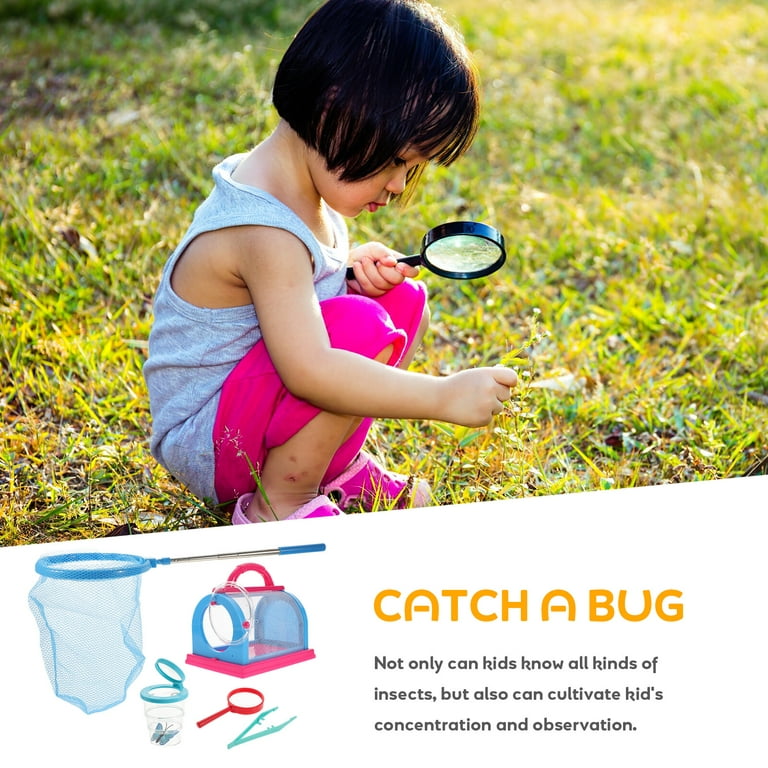 Bug Catcher Kit for Kids Bug Catching Kit with Butterfly Net, Magnifying  Glass, Bug Toys Kids Explorer Kit Outdoor Toys for Kid 3 4 5 6 7 8