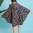 thumbnail image 4 of MIASHUI Ponchos de Pluie pour Enfants Imperméables Réutilisables pour Garçons et Filles, Veste de Pluie, Bleu Foncé, L, 4 of 4