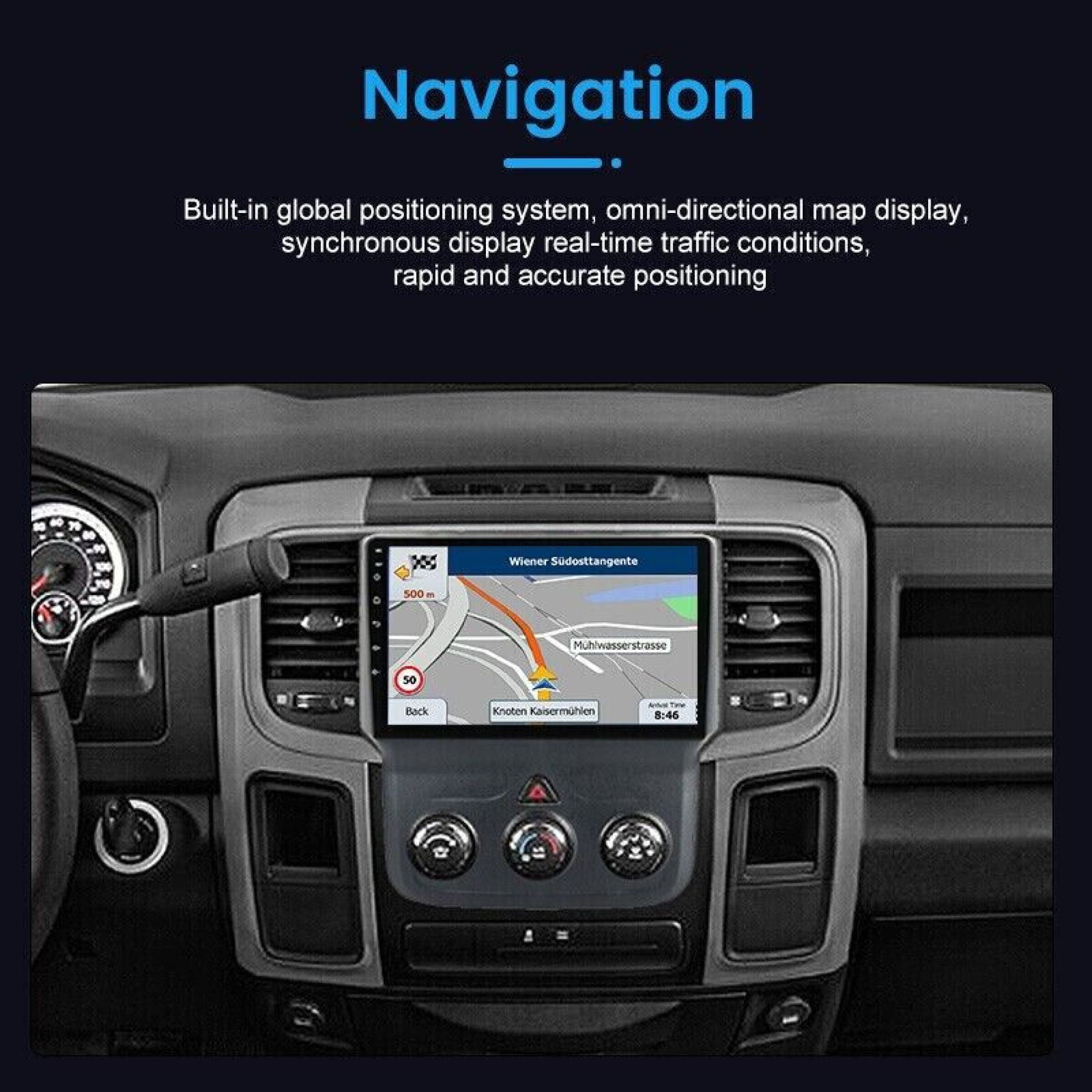 2013-2023 Ram 1500 2500 3500 8.4-inch 4C NAV UConnect UAQ With Apple CarPlay  & Android Auto