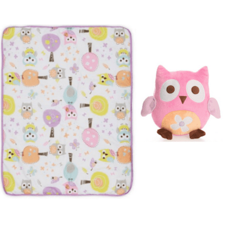 Bananafish Studio Sweet Owl Girl Comforter with Owl Plush