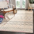 thumbnail image 1 of Safavieh Madison Collection MAD798B Moroccan Boho Distressed Non-Shedding Stain Resistant Living Room Bedroom Area Rug, 8' x 10', Ivory / Navy, 1 of 2