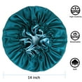 thumbnail image 5 of Satin Bonnet Silk Sleep Cap - Extra Large Bonnets for Curly Hair, Braids, Big Hair, Reversible Hair Bonnet for Sleeping, Adjustable Silk Sleep Bonnets for Women (Two Reversible Layers), 5 of 7