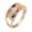 Gold, variant on Women's Cubic Zirconia Statement Rings Multicolor Rainbow Eternity Promise Ring Band Gold Size 9