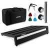 ammoon Large Guitar Effect Pedal Board Aluminum Alloy with Carry Bag, Capo, 4-Pieces Picks, Fixing Tapes