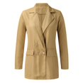 thumbnail image 1 of Vedolay Blazer Jackets Blazers for Women Business Casual Lightweight Fashion Fall Jackets,Khaki S, 1 of 4