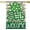 Lucky Shamrock Clover, variant on St.Patrick''s Day Welcome Garden Flag 12.5x18 Inch Double Sided,Plaid Check Green Lucky Shamrock Clover Flag Spring Farmhouse Holiday Yard Lawn Outdoor Outside Decoration