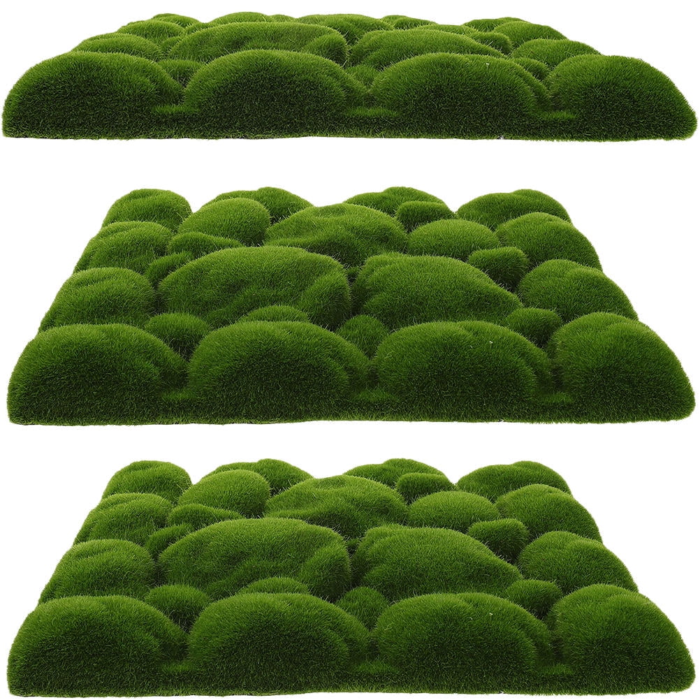 unbranded 6 pcs  Artificial Greenery Backdrop Plant Decor Hanging Wall Decoration Fake Moss Board