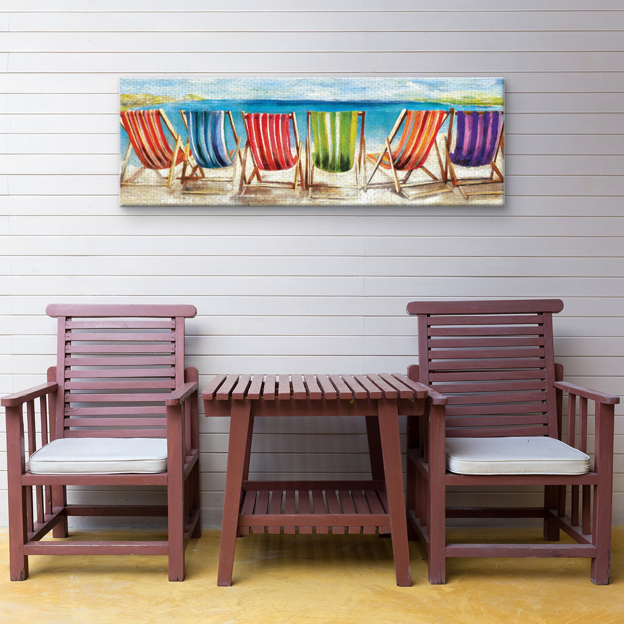 Masterpiece Art Gallery Sunburst Sunflowers I by Sandy Doonan Canvas Art Print 16" x 48"