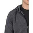 thumbnail image 2 of Tri Moutnain Men's Tri Blend French Terry Hoodie Kangaroo Pocket Zip Sweatshirt 2x 3x 4x, 2 of 7