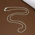 thumbnail image 3 of Unisex Fashion Jewelry Sterling Silver Snake Chain Necklace, 1mm Snake Necklace Women, 24 inch, 3 of 12