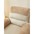 thumbnail image 6 of XUELC 3 Pieces  Fleece Sofa Armrest Cover for Recliner Chair with Storage Pockets Non Slip Headrest Cover Fuzzy  Furniture Protector Camel, 6 of 14