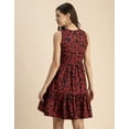 thumbnail image 4 of Moomaya Trendy Printed Cotton Sleeveless Tiered Dress - Stylish Summer Sundress, 4 of 9
