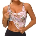 thumbnail image 3 of Fuzoiu Gingerbread Houses Pink Wonderland Print Women's Sports Vest,U-Back Sports Tank,Gym Vests,Athletic Sleeveless Shirts,Exercise Undershirts,Yoga, Gym, and Dance Wear-Medium, 3 of 8