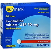 Sunmark Sunmark Allergy Relief Loratidine, 10 mg 10 tabs