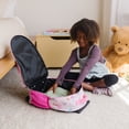 thumbnail image 2 of Wildkin Kids Rolling Luggage for Boys & Girls, Perfect for School & Overnight Travel, Carry-On Size (Fairy Garden Pink), 2 of 7