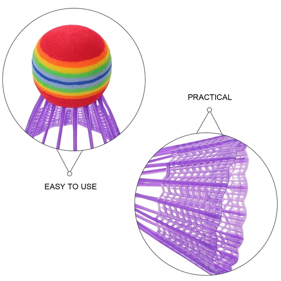 RENACLIPY 32Pcs Assorted Color Badminton Shuttlecocks Lightweight Sports Supplies for Indoor Outdoor Play