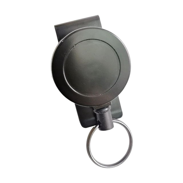 Llavero retráctil Yotijar negro Conveniente para llevar tamaño 4 cm