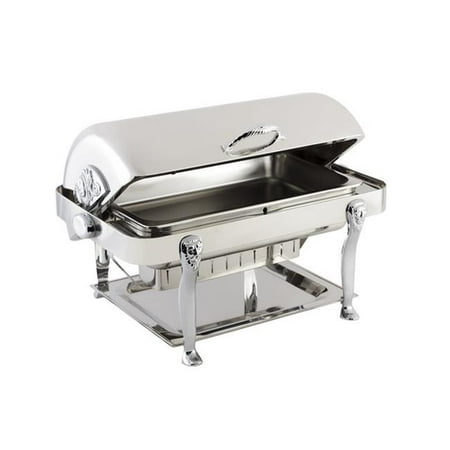 - Bon Chef 18040CH Stainless Steel Rectangular Chafer with Lion Leg & Chrome Trim