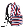 thumbnail image 3 of Easygdp Stars And Stripes Mochila Ergonómica Versátil para Laptop - Múltiples Bolsillos, Correas Ajustables, Unisex para Escuela, Viajes y Actividades al Aire Libre-One Size, 3 of 5