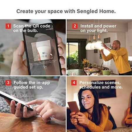 Sengled - Smart A19 LED 60W Add-on Bulb Works with Amazon Alexa, Google Assistant, SmartThings & Wink - Daylight