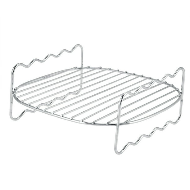 Bandeja para hornear de doble capa, rejilla para barbacoa de repuesto, bandeja para hornear con rejilla doble para barbacoa para freidora de aire Philips, los mejores materiales