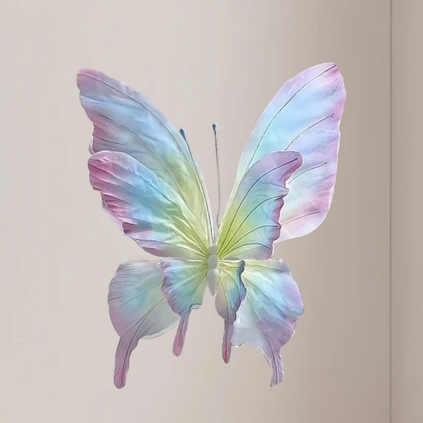 Puente de fotografía de mariposa de mariposa artificial suministros de fondo de fondo para la fiesta de la pared del dormitorio de bricolaje de boda 60 cm
