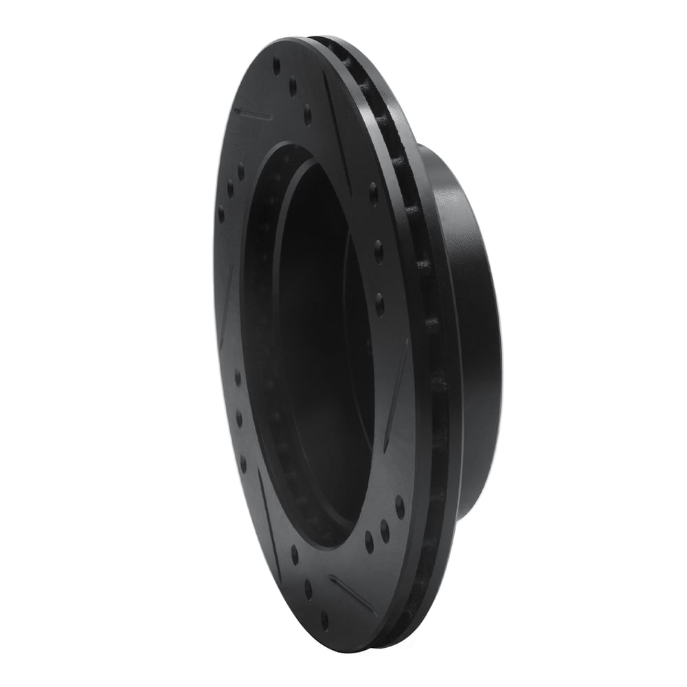 Dynamic Friction Company 633-50002L DFC Brake Rotor - Drilled And Slotted - Black