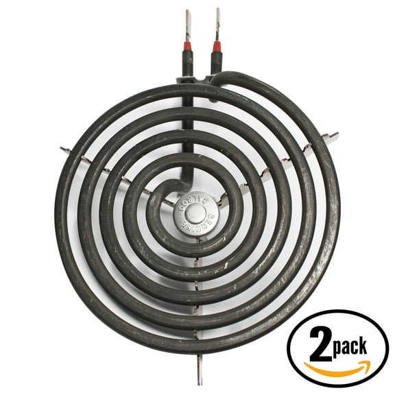 2-Pack Replacement General Electric RB767GN5WH 6 inch 5 Turns Surface Burner Element - Compatible General Electric WB30M1 Heating Element for Range, Stove & Cooktop