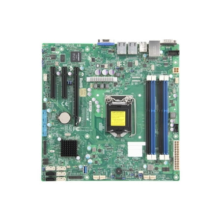 Supermicro X10SLM-F uATX Server Motherboard LGA 1150 Intel C224 DDR3 1600