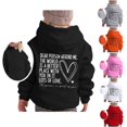 thumbnail image 3 of Mercatoo Toddler Baby Boys Autumn Winter Sweatshirt Letter Printed Long Sleeve Hoodie Tops Kids Girls Casual Loose Clothes, 3 of 3