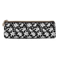 thumbnail image 2 of Goofa Lilies Flowers Pattern Pencil Case Portable Stylish Triangle Pencil Pouch with Zipper Leather Cosmetic Pouch Bag Makeup Cosmetic Pencil Pouch, 2 of 9