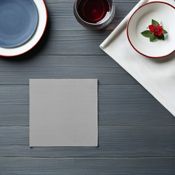 OFFIGAM 60Pcs Dark Grey Paper Towels Disposable Napkins for Birthday Parties Engagements Stylish and