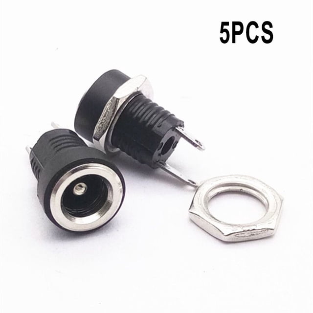 5PCS DC Connecteur d'Alimentation Femelle Montage du Panneau DC5.5 * 2.1mm