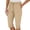Khaki, variant on Capri Pants for Women Summer Casual Elastic High Waist Rolled Up Cuffs Straight Leg Cropped Cargo Pants