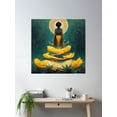 thumbnail image 2 of Oshun Ascending Poster Wall Art, Modern Wall Decor For Living Room Bedroom, 30x30 UNFRAMED, 2 of 3