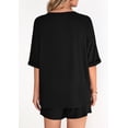 thumbnail image 3 of Shine Up Womens 2 Piece Sets Casual Short Sleeve Tops and Shorts Outfits Summer Lounge Set, 3 of 3
