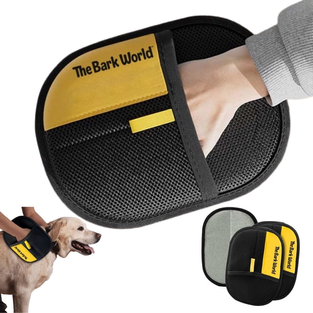 Guantes reutilizables para quitar pelo de mascota The Bark World, 2 unidades