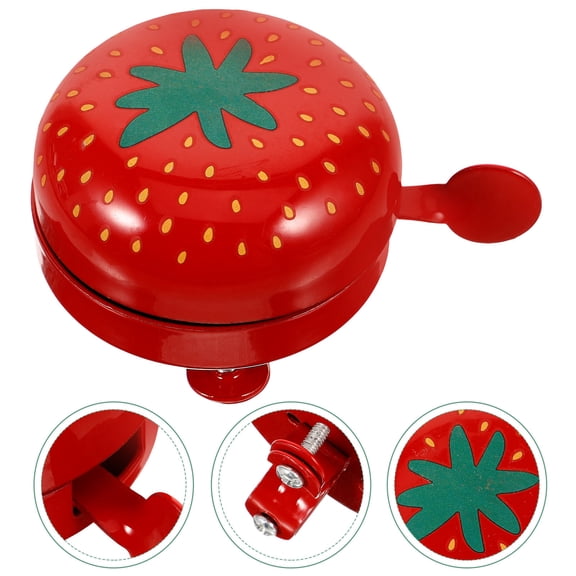 Uonlytech Red Bike Bell with Loud Ringing Tone for Safer Riding on Mountain and Road Bikes