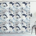 thumbnail image 1 of Ambesonne Aqua Jellyfish Shower Curtain, Octopus Coral Turtle, 69"Wx84"L, Multicolor, 1 of 3