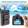 thumbnail image 7 of Replacement 2 Pack NP-FW50 Camera Battery Charger Kit with USB Cord for  Alpha A3000 A5000 A5100 A6000 A6500 A6300 A6400 A55 A7 A7II A7R A7RII A7S A7SII NEX-3 NEX-5 NEX-6 NEX-7 NEX-C3 NEX-F3, 7 of 7