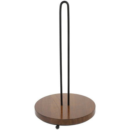 NUOLUX 1Set Kitchen Roll Paper Rack Wood Iron Towel Storage For Countertop Paper Towel Holders