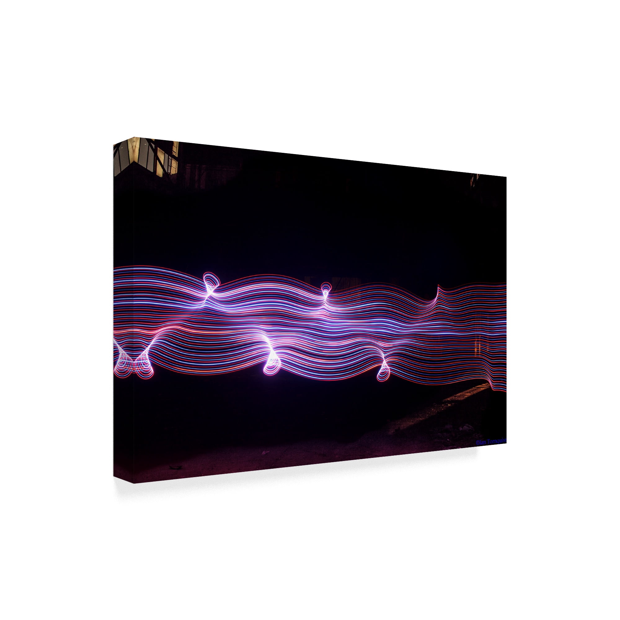 Trademark Fine Art 'Warped Light Wall' Canvas Art by Ian Tornquist