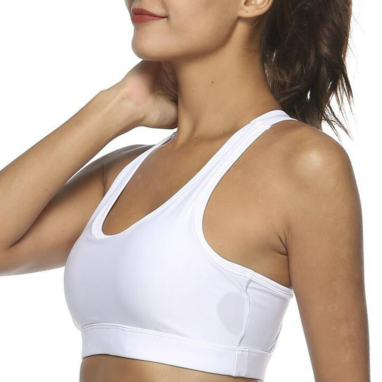 adviicd Underoutfit Bras for Women Women's Pure Comfort Light Support  Pullover Wireless T-Shirt Bra with Moisture-Wicking White Small