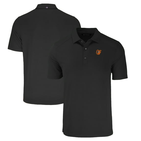 Men's Cutter & Buck Black Baltimore Orioles Big & Tall Forge Eco Stretch Recycled Polo